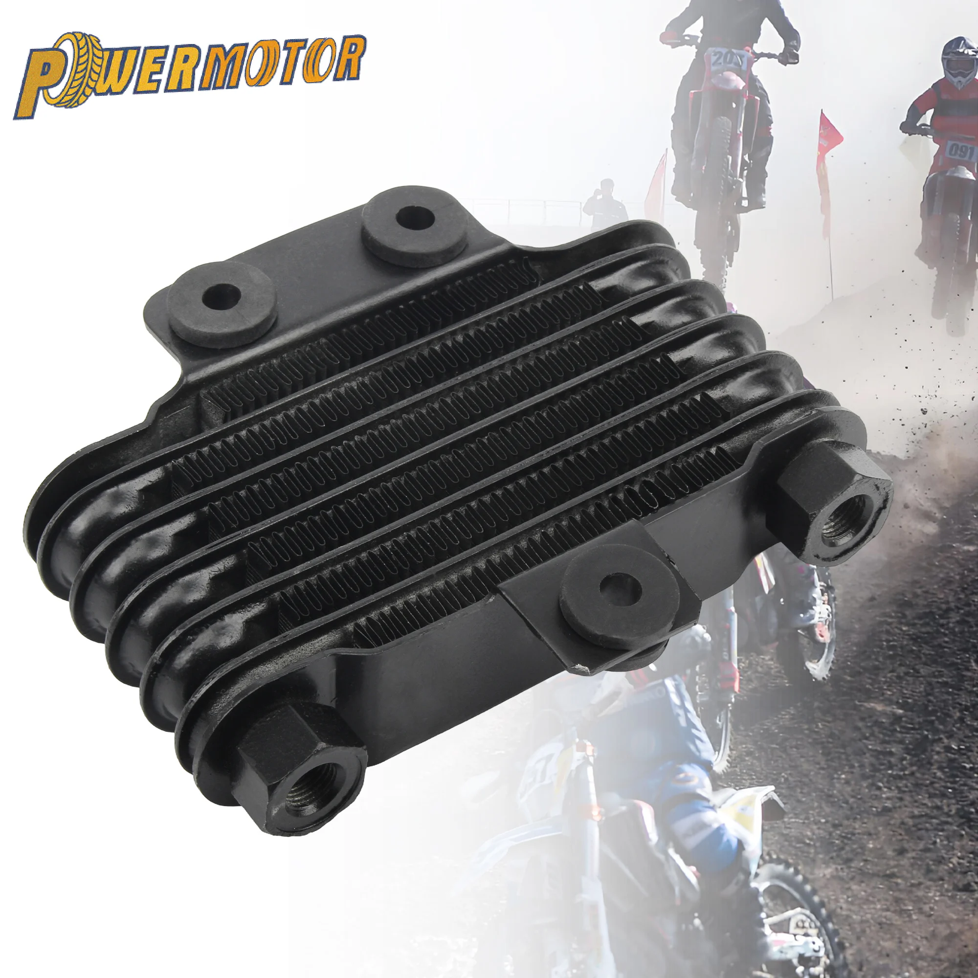 For Honda Suzuki Motorcycle Oil Radiator Cooler Universel Aluminium Pit Bike 125cc  Motocross Engine Cooling Moto Accessories