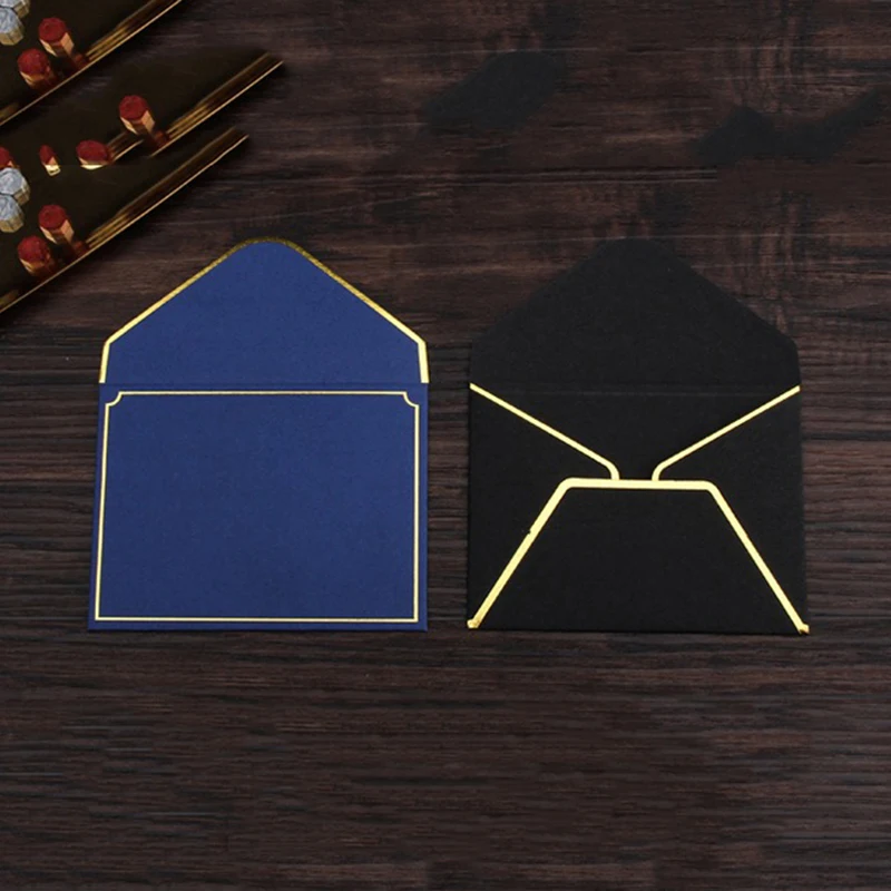 Mini sobre de papel Vintage para tarjeta de membresía, sobres pequeños de ácido sulfúrico, embalaje de regalo, 50 piezas, 10x7,5 cm