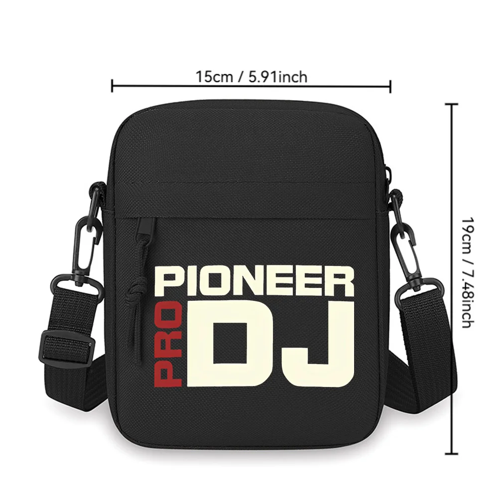 Pioneer DJ toile de fond noire Pro hommes sac à bandoulière simple épaule femmes dessin animé Film impression conception unisexe