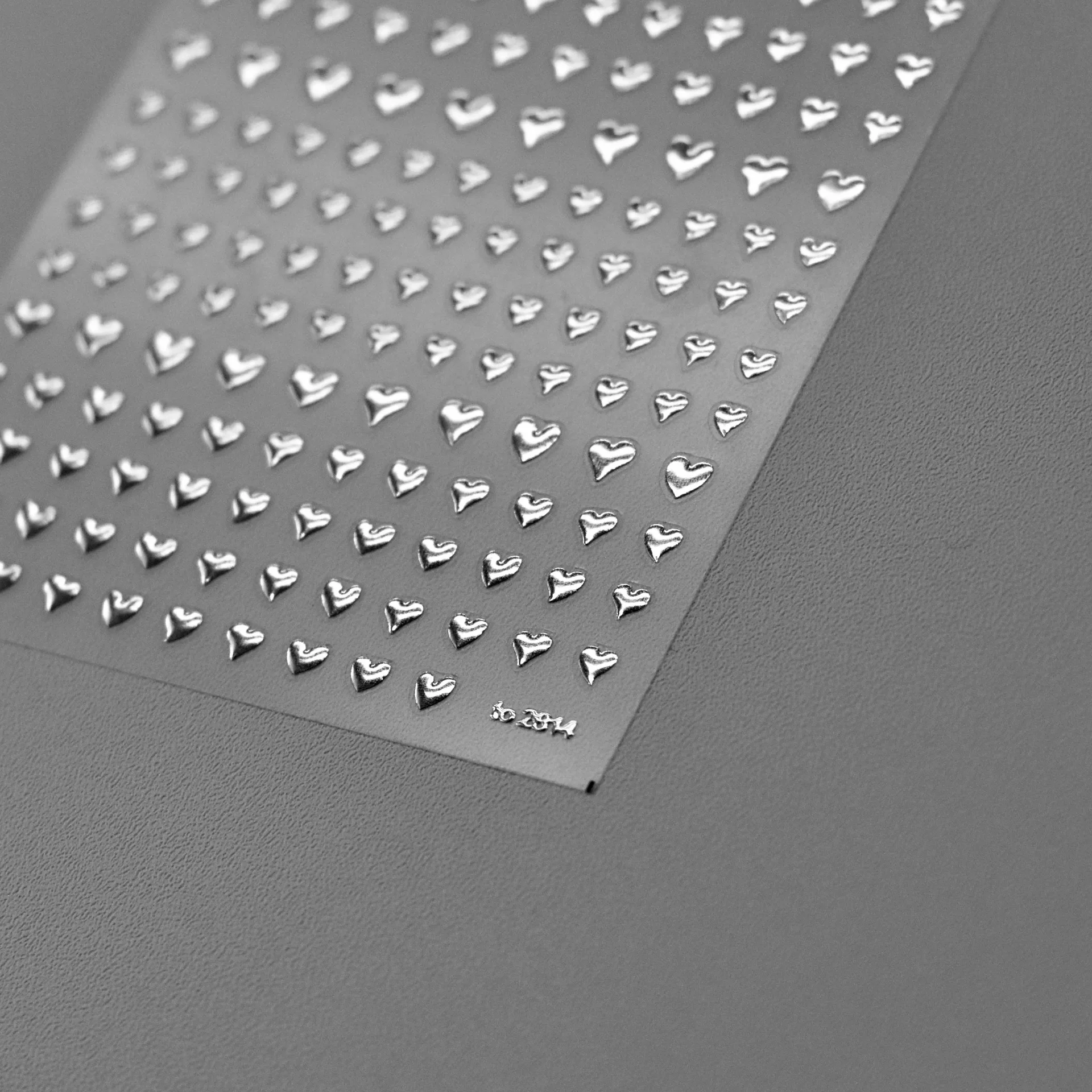 الفاخرة مسمار الفن الحب نمط ملصقات البرنز الليزر الذهب الفضة الحب القلب لاصق الأظافر 3D زينة مانيكير ملصقات DIY بها بنفسك #2