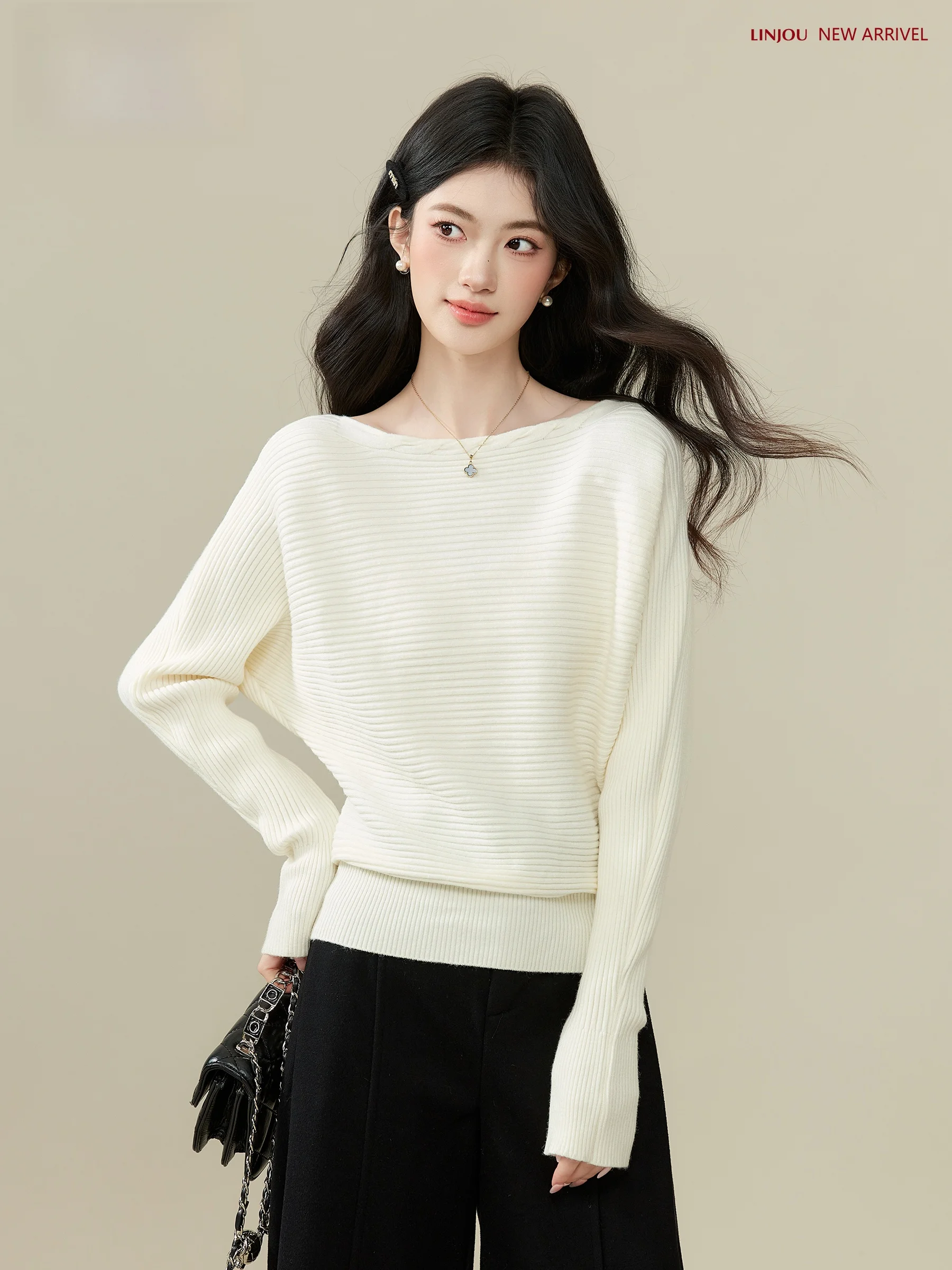 

Женский вязаный свитер Ele Long Sve: облегающий базовый слой для осени, зимы, путешествий, свиданий, прогулок и походов