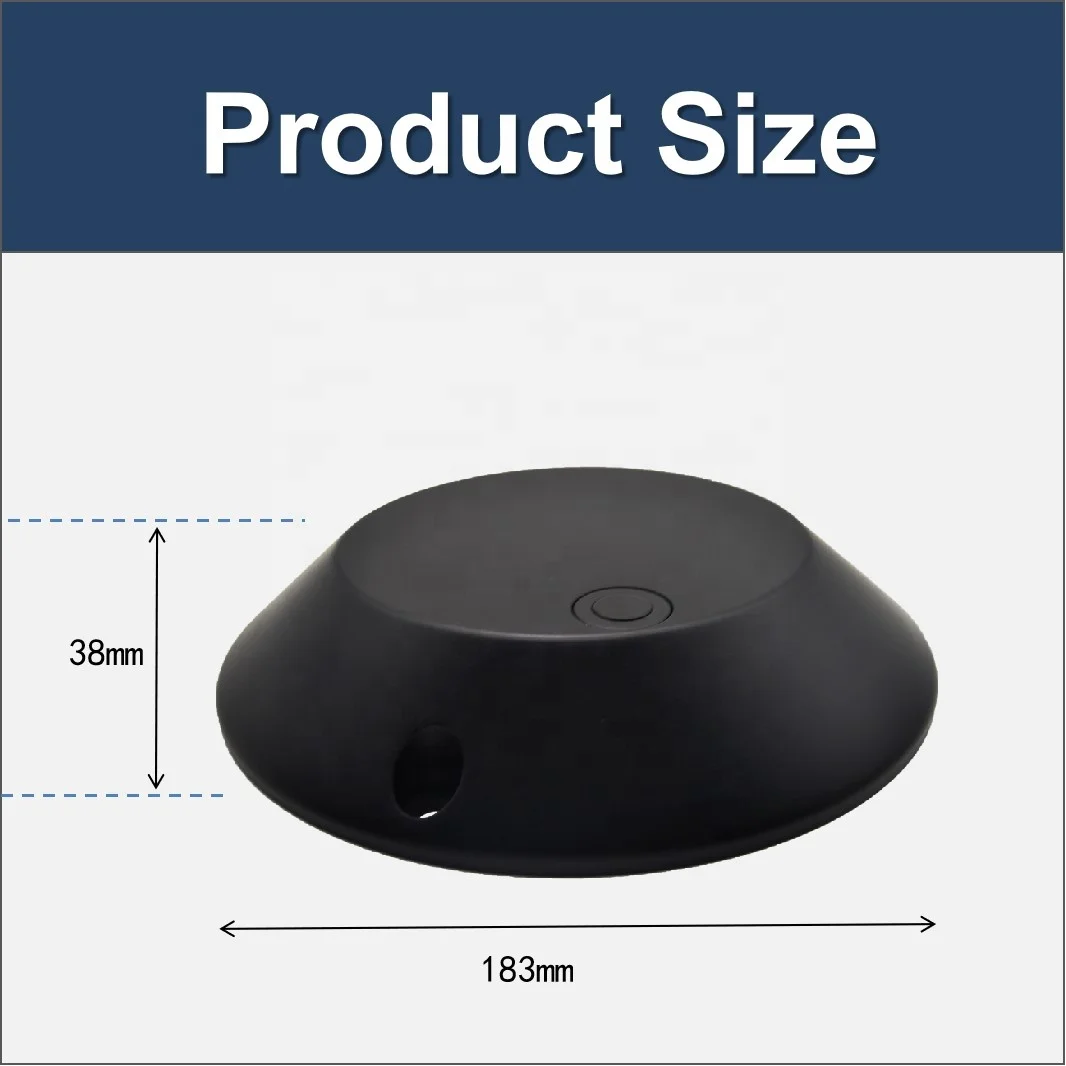 Dingtek DO202 Smart NB-IoT Lorawan Sensor de estacionamento sem fio Material ABS Detector de veículos IP Rede TCP sem fio