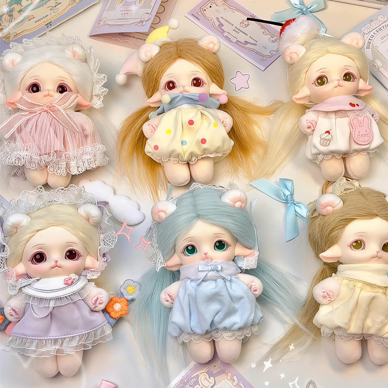 

New Blind Box Toy MiMiA Kindergarten Series Mystery Box Cotton Dress Up Doll Mimia Kawaii Bag Charm Pendant Surprise Bag Decor