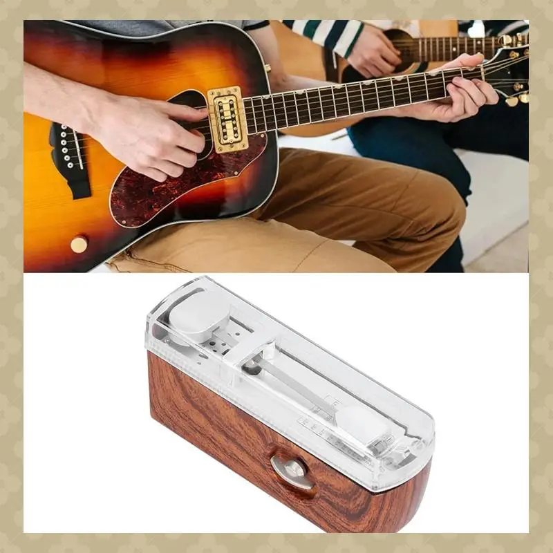 

Mechanical Metronome With Simple Five Pointed Star Amplifier Hole Design, Adjustable Metronome Speed 60 To 208 Beat A Durable