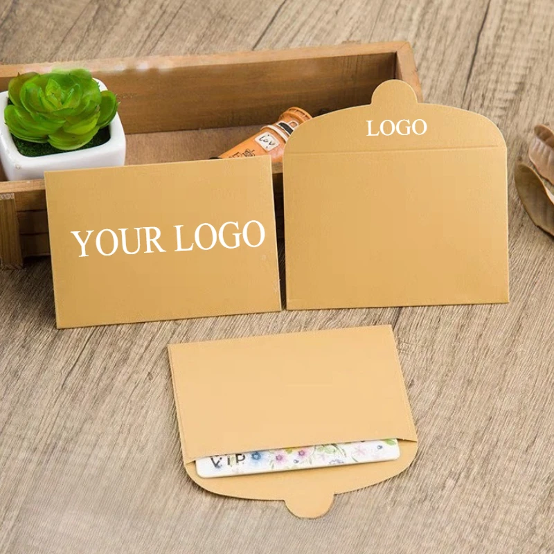 

50PCS Free Custom High-end Mini Envelope Thickened Card Sleeve for Bank Credit / Vip Mebership Card Invitations Envelopes