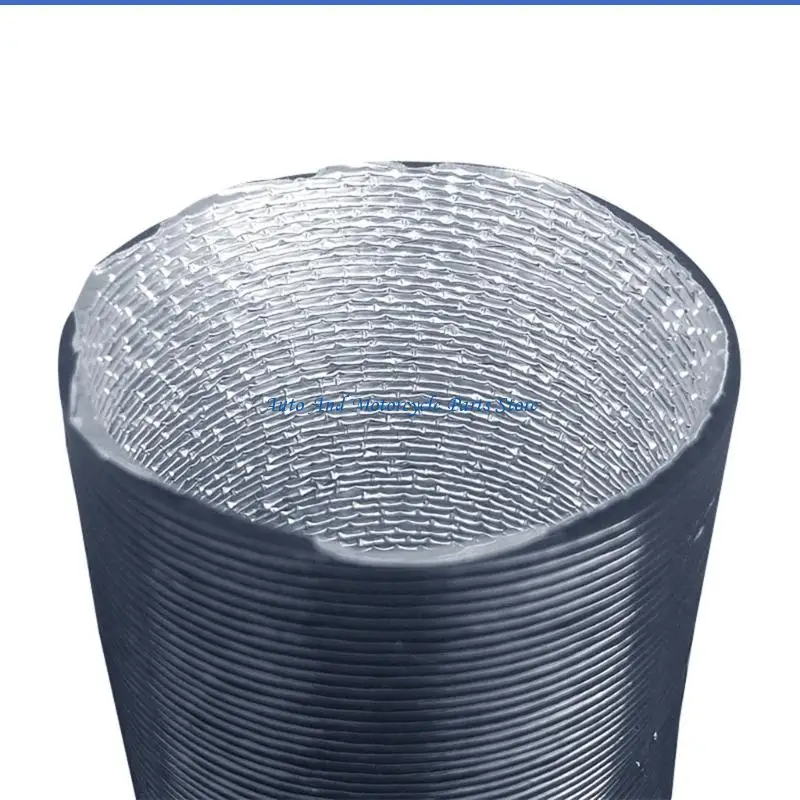 P9FD Automotive Grade 60mm Heating Pipe Flame Retardant Aluminum Air Duct For Fuels Heaters Cold Hot Airflows Management Acce