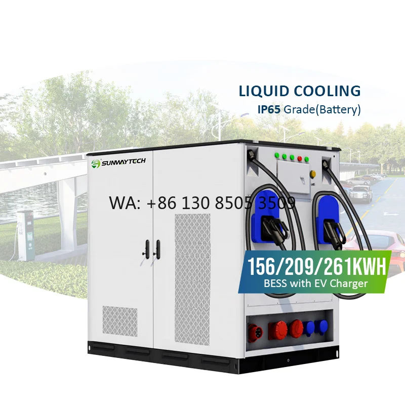 Smart Solar Energy Storage System with Dual EV Chargers - 156kWh/209kWh/261kWh Cabinet, PV Priority Model