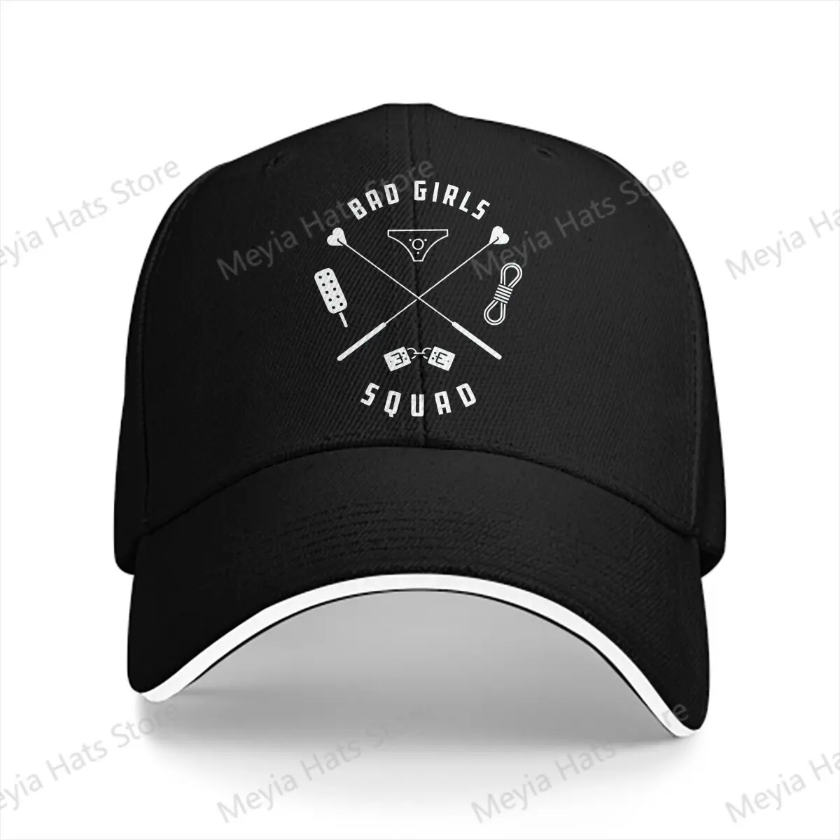 

Bad Girls Squad Bondage Discipline Dominance Submission Outdoor Cap Sun Visor Hip Hop Caps Cowboy Hat Peaked Hats