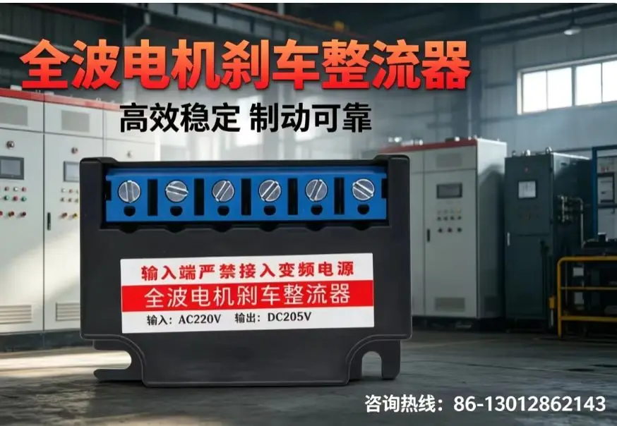 NEW  1PCS   Full wave input AC220 output DC205V motor brake rectifier,