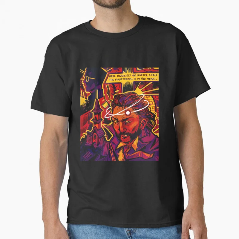 

0731 Funny harry du bois Anime Disco Elysium rpg video game Gift T shirt 100% cotton print large size Tops S-6XL mens clothing
