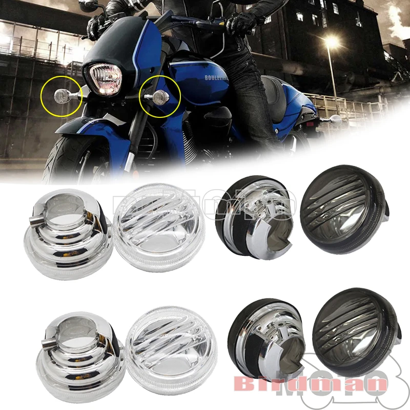 2x 4x Motorcycle Turn Signal Light Lens Cover For Suzuki Boulevard M50/C50 VL800 Volusia C90 1500 Intruder C1800R M109R C109R