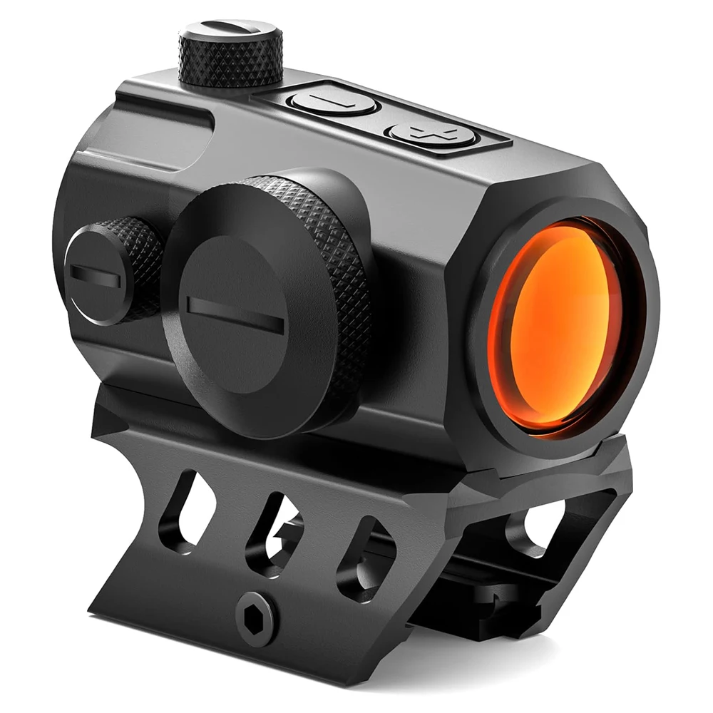 Red Dot Sight 2 MOA Motion Awake Red Dot Optics Compact Red Dot Scope with Co-Witness Riser and Low-Profile Mount Rifle Scope