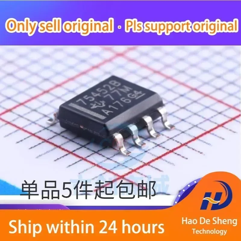 10PCS/LOT SN75452BDR 75452B SN75452 SOIC-8 Line Drive IC New Original In Stock
