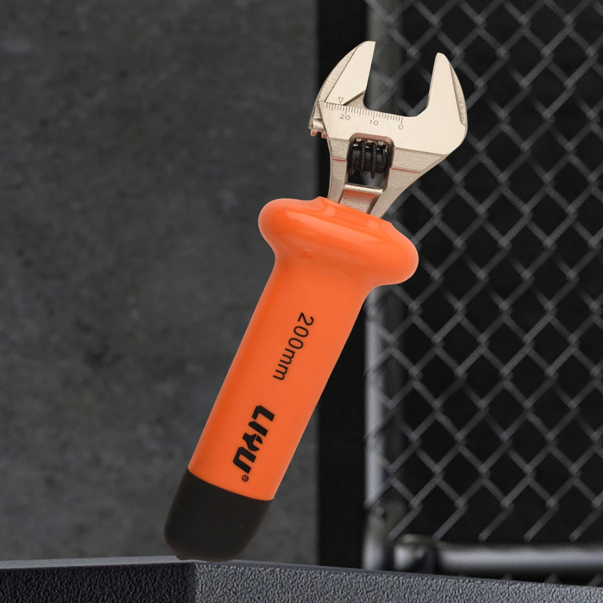 

200mm 1000V Insulated Large Opening Adjustable Spanner, Multi-function High Pressure Resistant Wrench for Electrician Maintenanc
