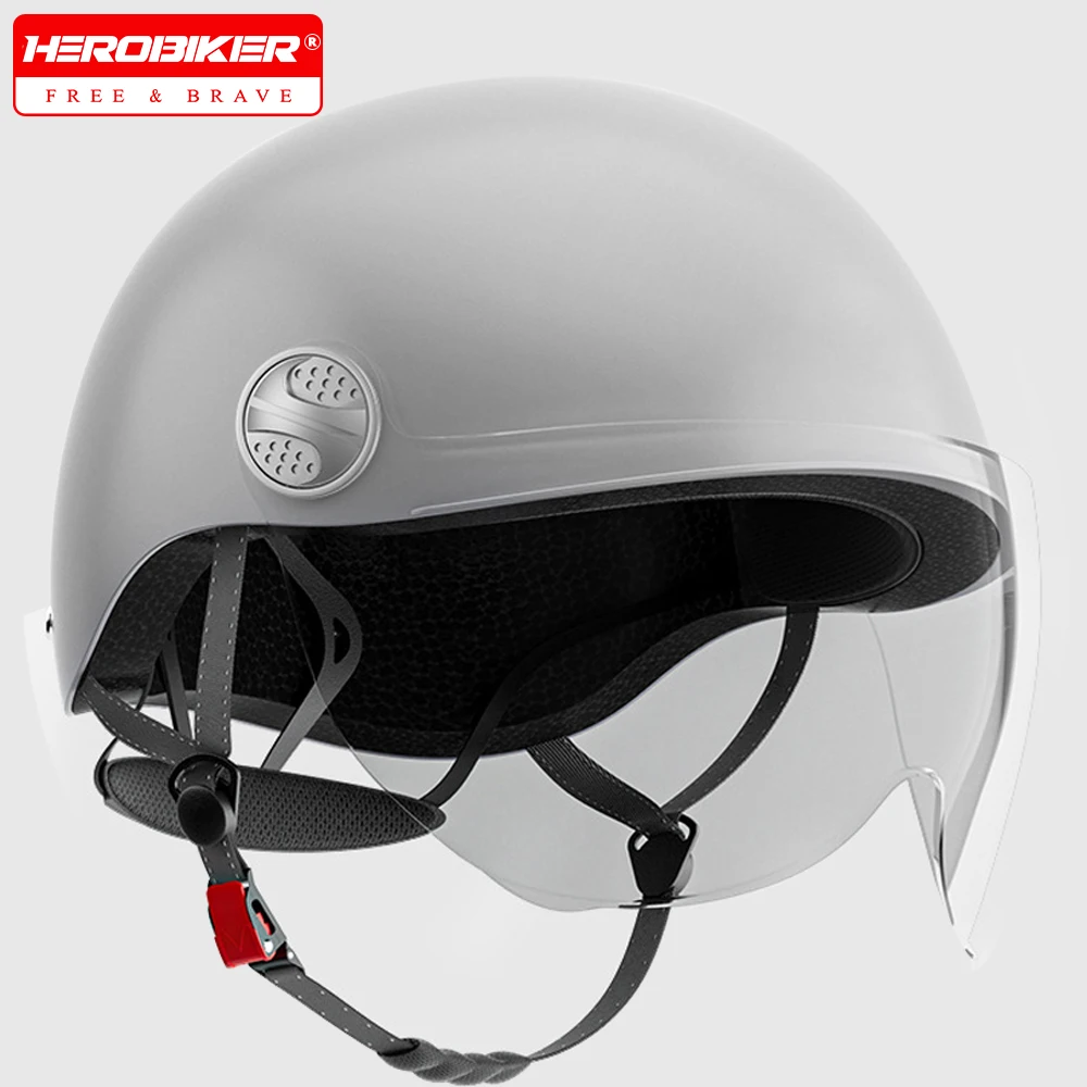 

Electric Bike Helmet Motorcycle Helmets Four Seasons Breathable Helmet Riding Half Helmet Summer Pink Anti Fall Helmet For Men