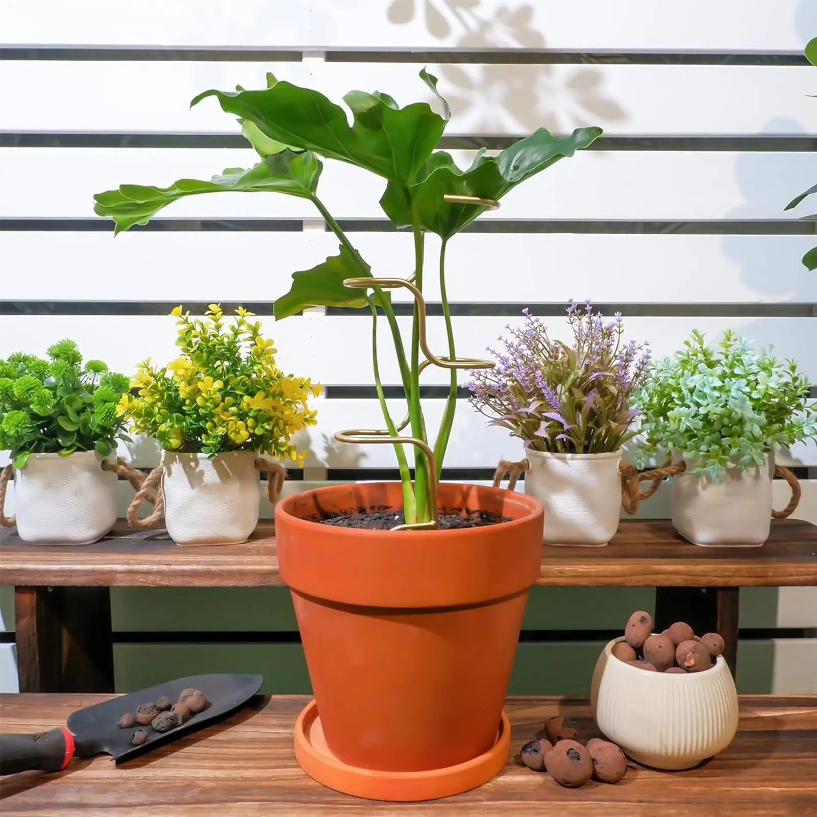 2pcs Plant Climbing Frame Leaf supported flower arrangement stand Climbing vine flower gardening Monstera Plant Support Durable