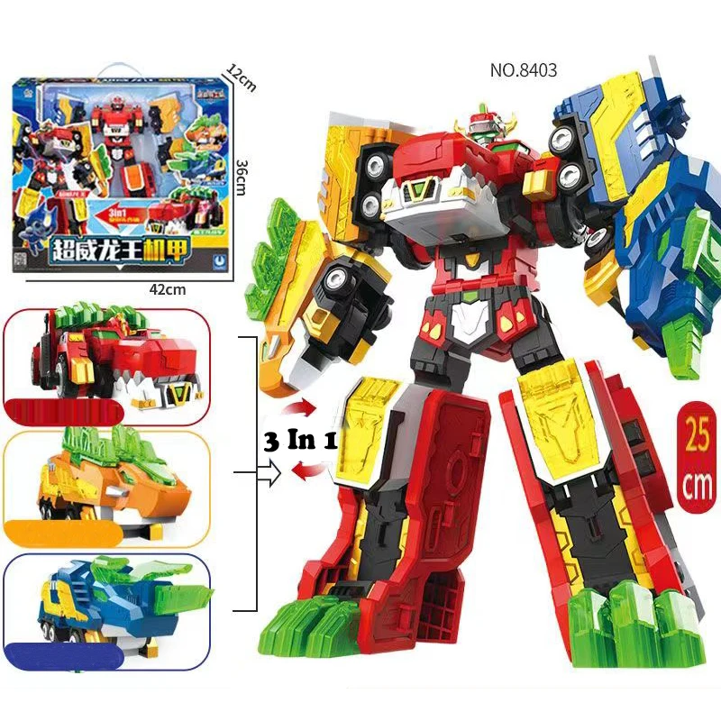 Минифорс 6 в 1 V Rangers VOLT LEGEND KING V: Трансформируемый робот-модель, комбинируемая фигурка-трансформер, игрушка