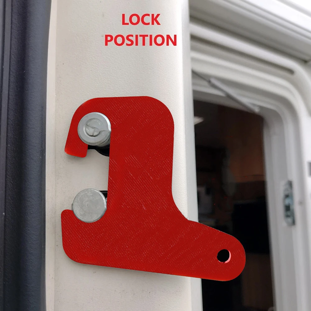 

Rv Safety Door Lock Panel Model 2 For Caravan Security Door Lock Plate Type 2 Caravan & Motorhome 3D Printed Door Lock RV Parts