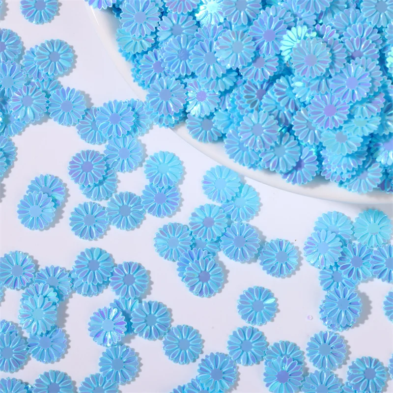 50g/bag 9mm Daisy Sequins - Glitter Flakes for Slime Filling, Nail Art & Phone Case Decor, DIY Resin Craft Accessories