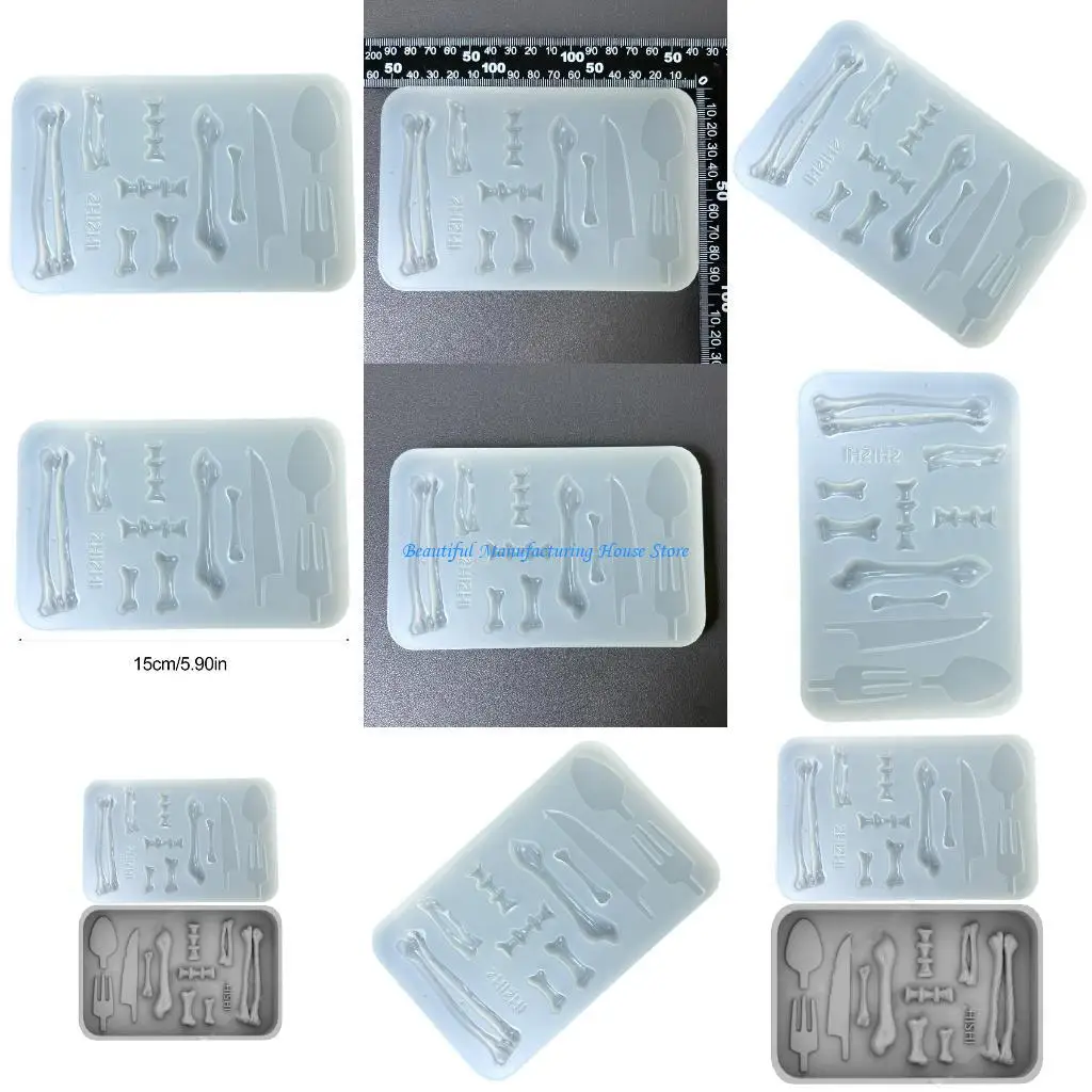 

E56A Bone Crafting Moulds Heat Resistant Baking Molds Reusable Chocolate Moulds