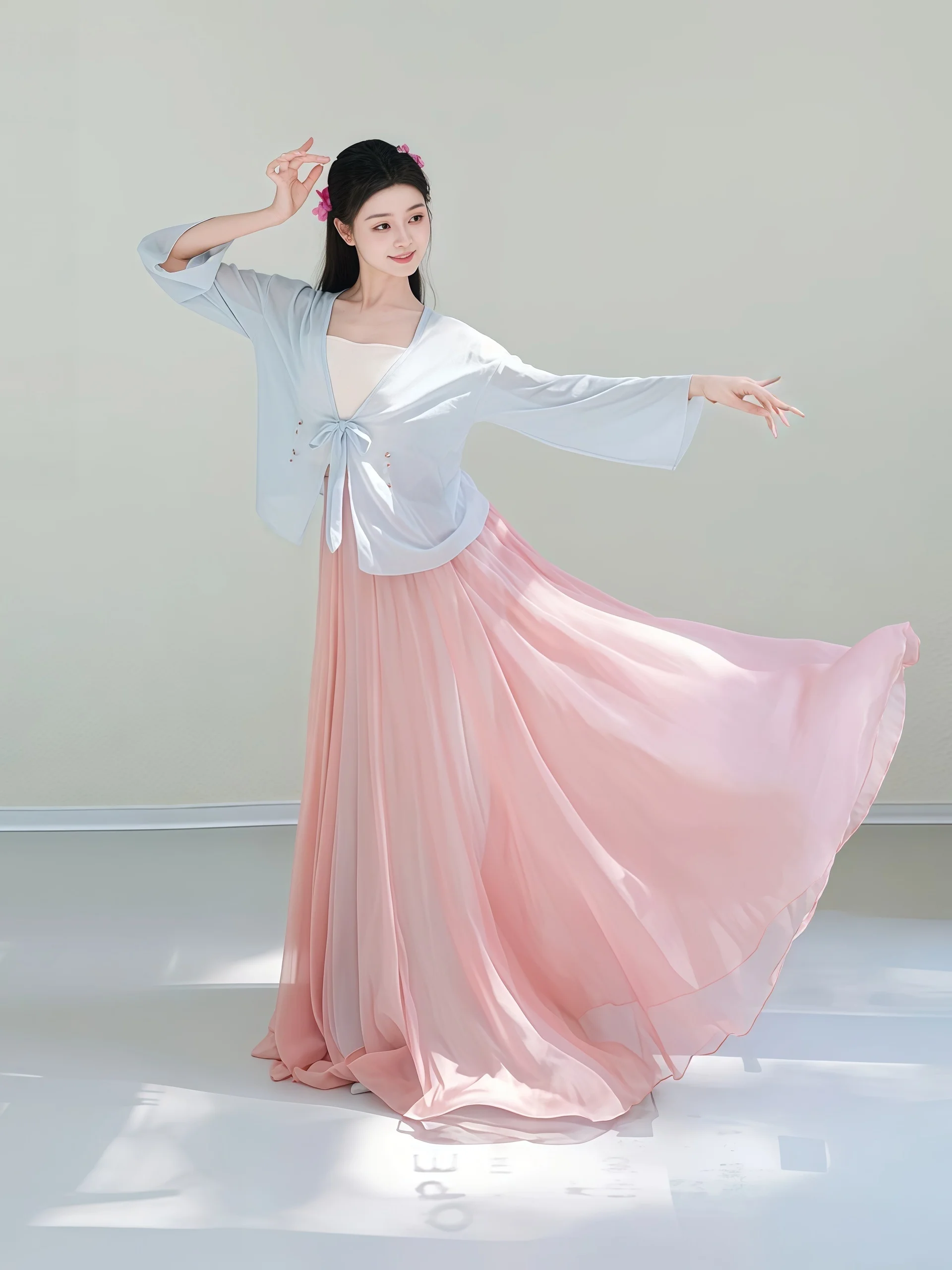 new-classical-dance-costume-women's-ancient-style-fairy-skirt-large-swing-skirt-performance-costume-hand-wash-low-elasticity