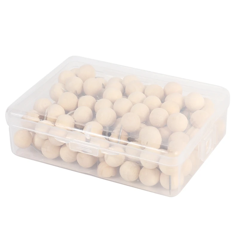 Redondo Madeira Push Pins Decorativos, Cabeça de Madeira e Aço Needle Point, Tachas Polegares para Fotos Mapas e Placas de Cortiça, 130Pcs