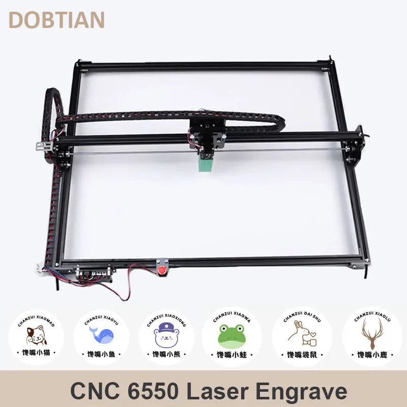NEW 6550 20w Laser Engraving Machine 12V 5A CNC 2-Axis Laser Engraver Carving Machine 15w Laser 65*50cm With Emergency Stop