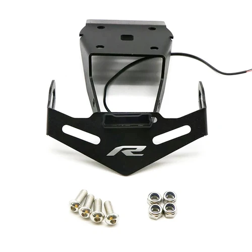 Imagen 2 del producto Se adapta a Yamaha YZF R15 V3 ABS YZF-R15 V3.0 2017-2020 soporte de matrícula de motocicleta eliminador de cola soporte de placa de registro