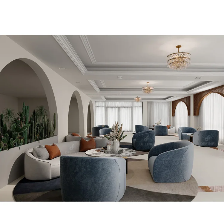 

Saudi Arabia Project Commercial Simple Modern Design Coffee Shop Furniture Hotel Complete Restaurant Furniture