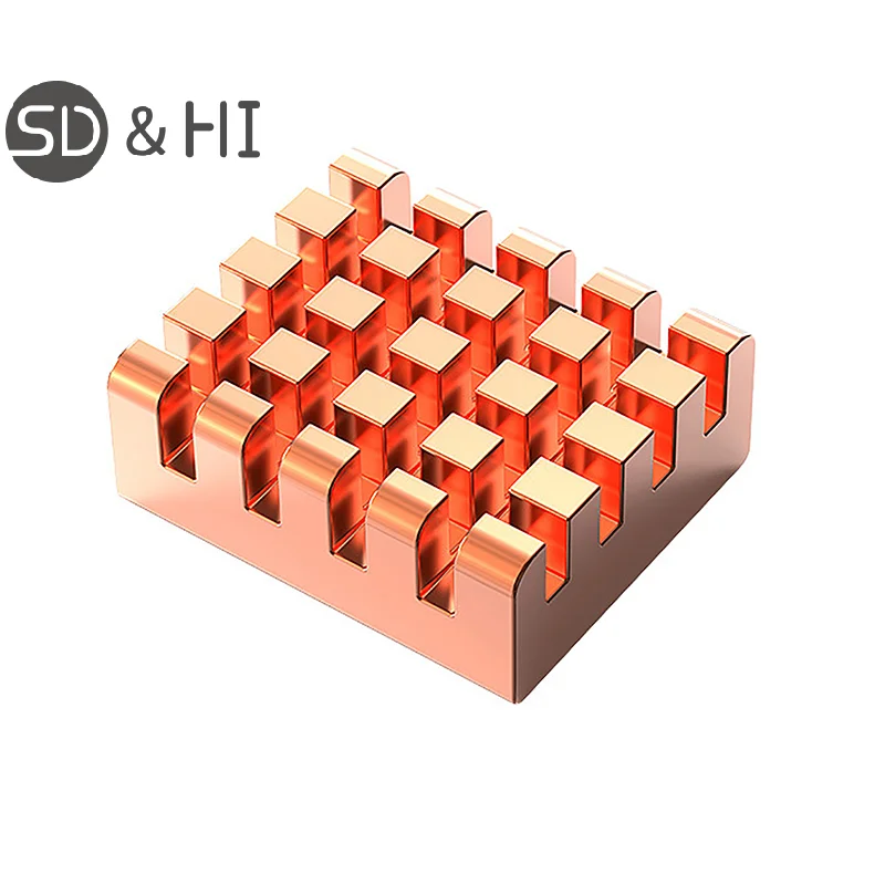 1/8pcs For Motherboard Graphics Card Sound Card Chip Small Heatsink Graphics Memory Heat Sink Pure Copper Heat Sink