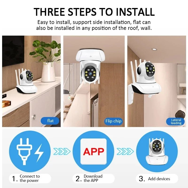 YI IoT WiFi IP Camera 2MP 5MP Home Security PTZ Camera 5Ghz 2.4Ghz Colorful Night Vision Auto Tracking Two Way Audio CCTV Camera