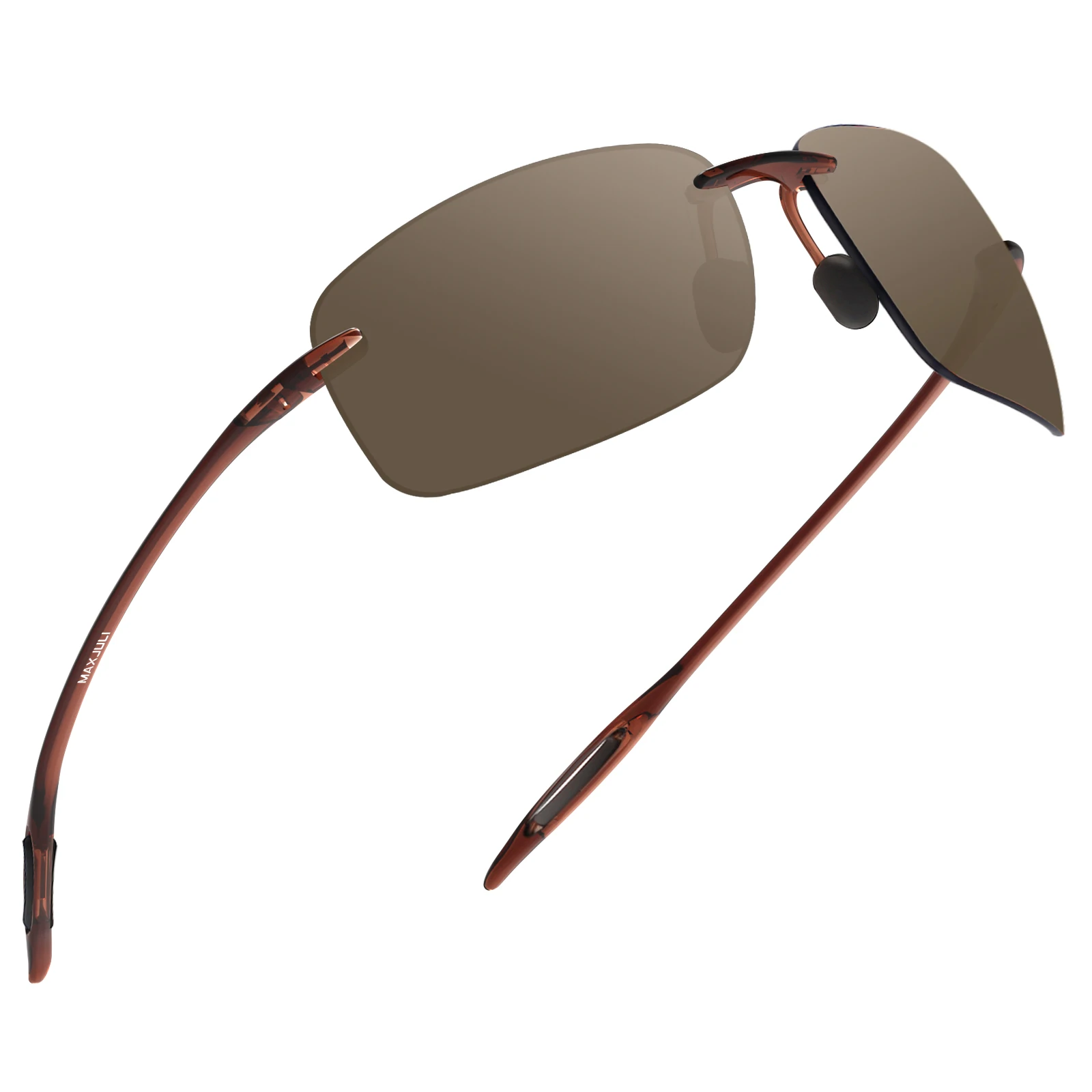 JULI Polarisierte Klassische Sportsonnenbrille für Männer & Frauen Tr90 Rahmenlos für Laufen Angeln Golf Autofahren Gafas De Sol Hombre MJ8 – Detail 15