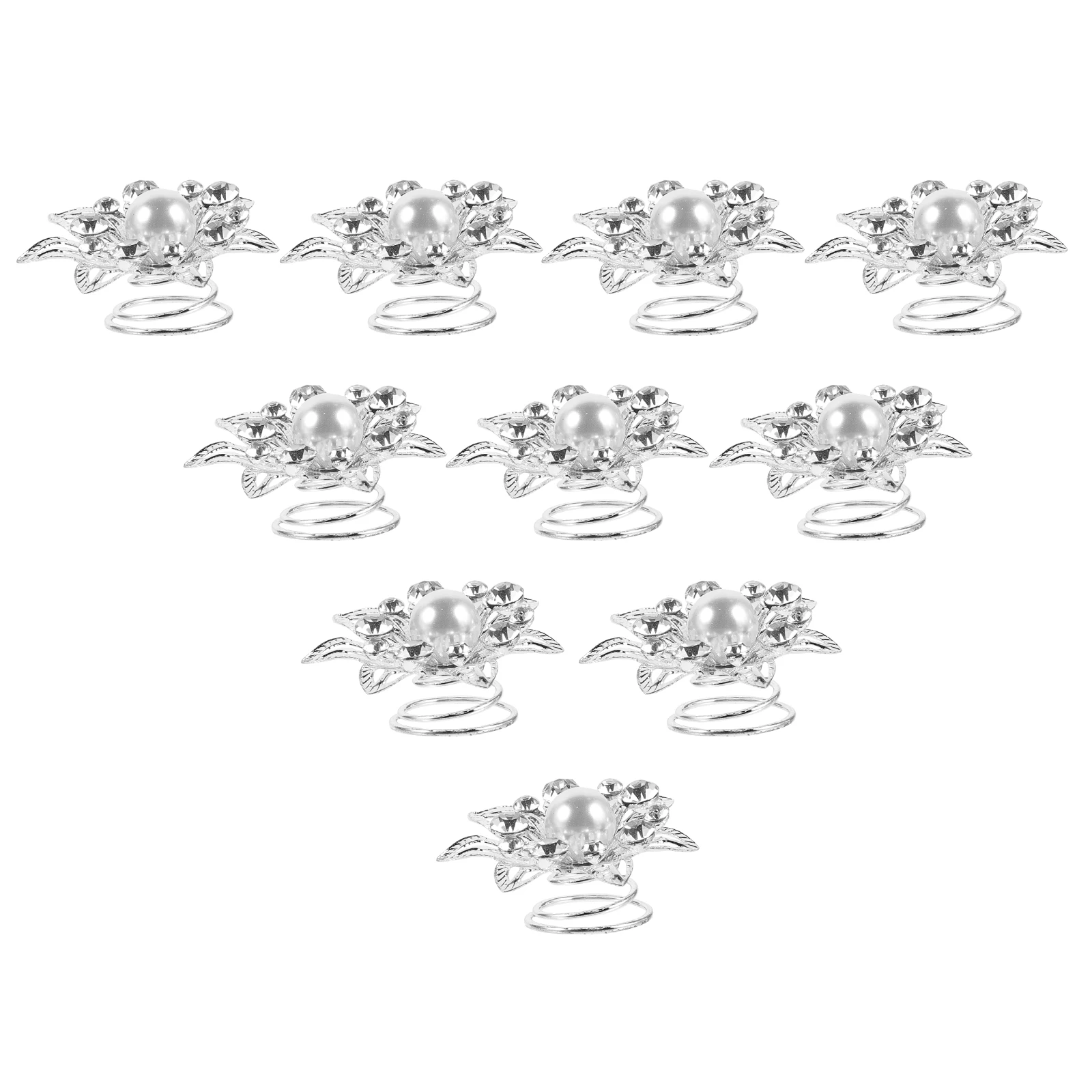 

12pcs Spiral Clips for Women Small Fabric Metal Mini Hair Pins Cute Bridal Wedding Prom Party Braid Use Daily Wear Hair
