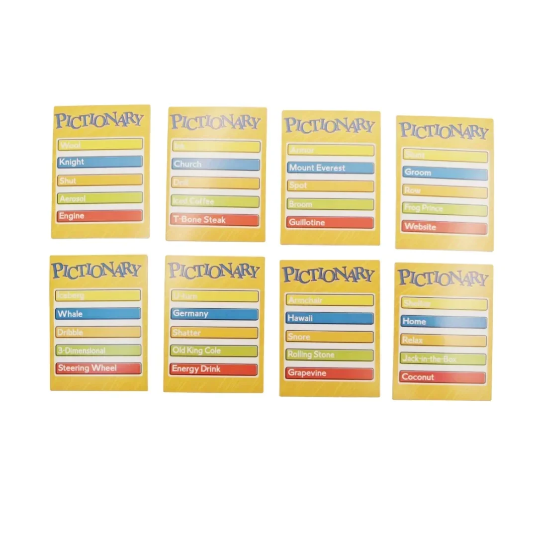 لعبة تخمين الكلمات، لعبة لوحية تفاعلية، مناسبة للحفلات العائلية، مناسبة للهدايا (فرق لون طفيف)