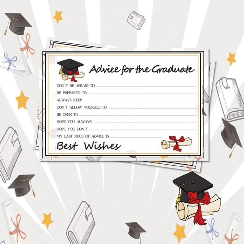 Graduation Party Advice Wishes Cards for Graduate Class of 2024 College,High School,University Grad,Words of Card