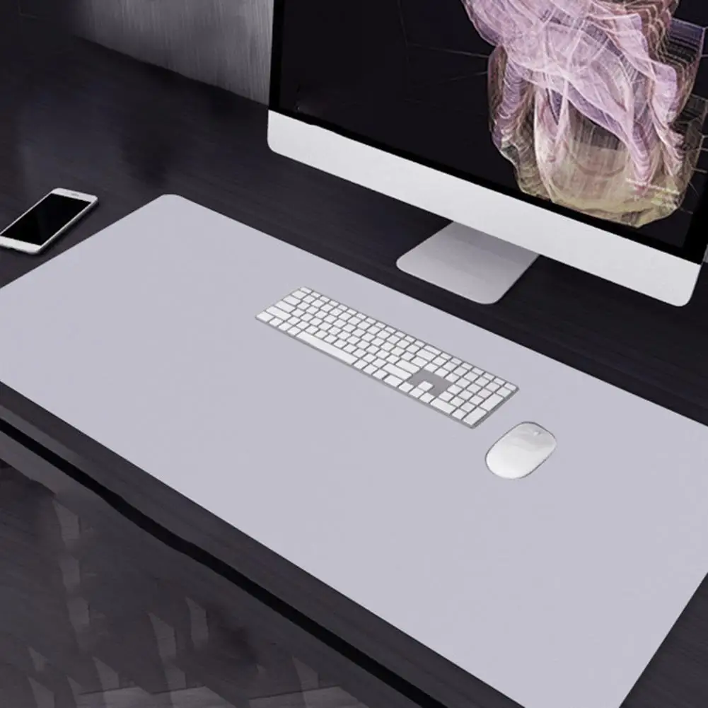 Mouse Mat Faux Leather Mouse Cushion Portable Protector Lightweight Desktop Extended Large Mouse Pad