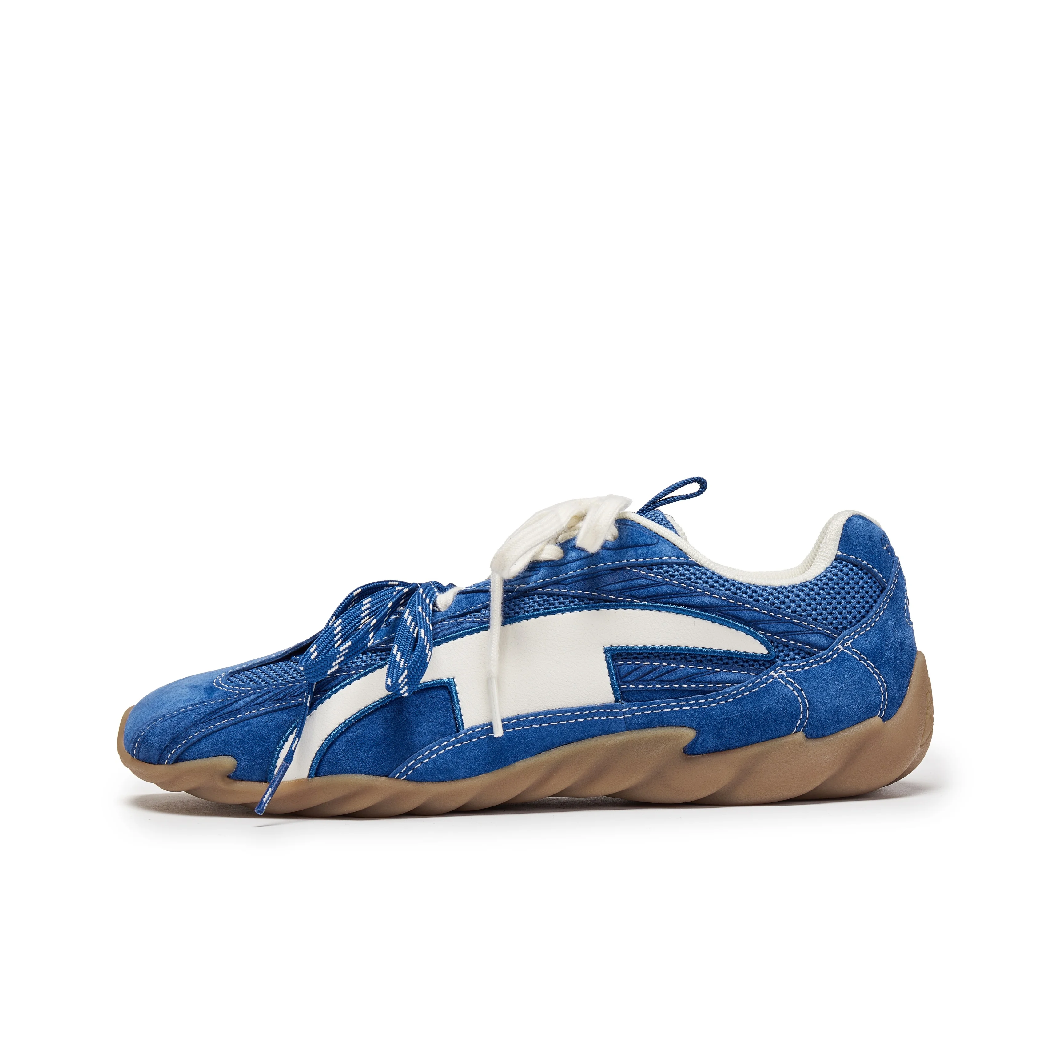 Champion Textile, Synthetic Leather Low top Casual Shoes Men's Starlight Sapphire Blue/Milk White U5CFCRM03M3