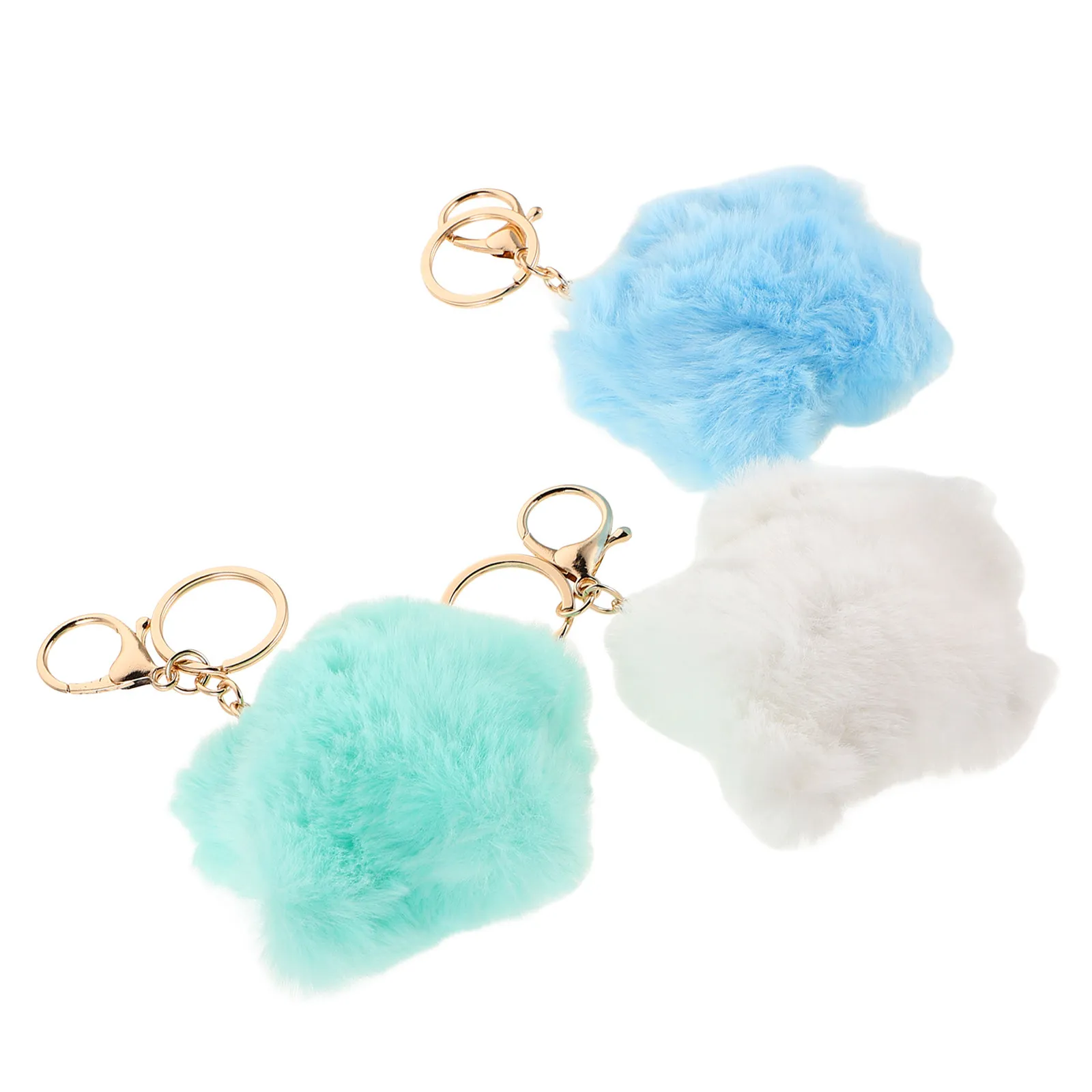 

3Pcs Kawaii Star Keychain Soft Touch Zinc Alloy Pendant for Backpack Handbag Purse Decor Cute Charm Accessory Star Key Ring