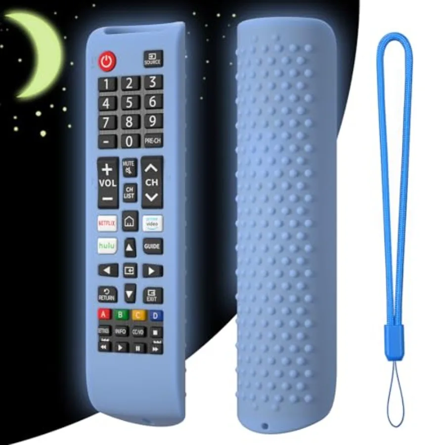 Silicone Cover for Samsung TV Remote BN59-01315J, BN59-01315A, BN59-01199F - Soft, Durable, Anti-Slip and Shockproof Protective