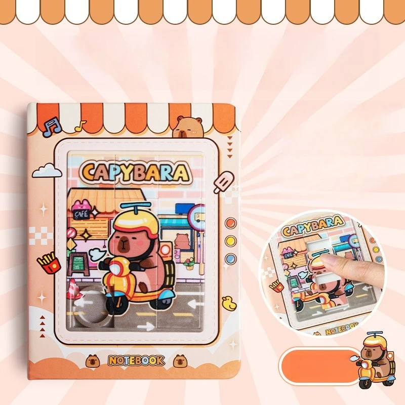 หนังสือสมุดโน้ตปริศนา Capibara ขนาดเล็กที่ขายดีที่สุด การตั้งค่าเกมและการจับแพะชนแกะวัสดุปริศนา Sticky Note Notepad