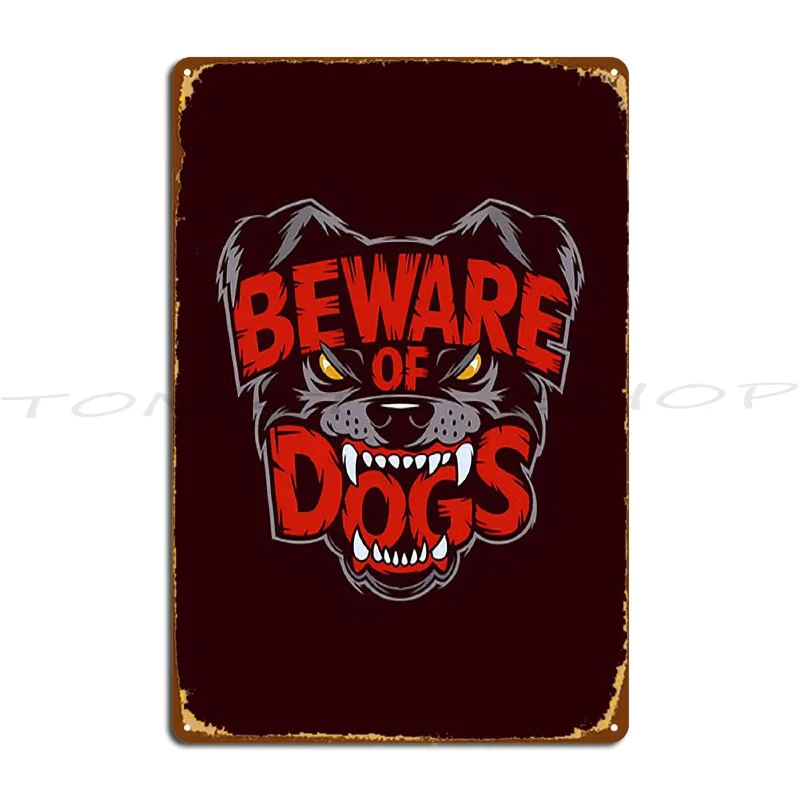 Caution Beware Of Pitbull Do Not Approach Metal Signs Cinema Personalized Mural Cinema Custom  Tin Sign Poster
