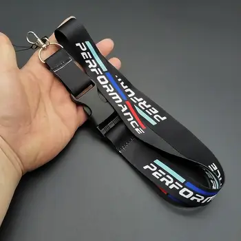 1個黑白性能標誌掛繩尼龍印花徽章風格鑰匙圈,適用於BMWM Performance E90 E60 E46汽車配件 6 最佳銷售 寶馬鑰匙扣 - №2