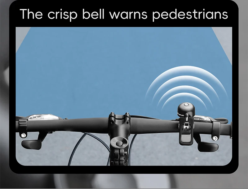 WEST RADFAHREN Mountainbike Glocke Sicherheit Warnung Signal Laut Retro Fahrrad Glocke Straße Lenker Fahrrad Zubehör Reit Ausrüstung – Detail 8