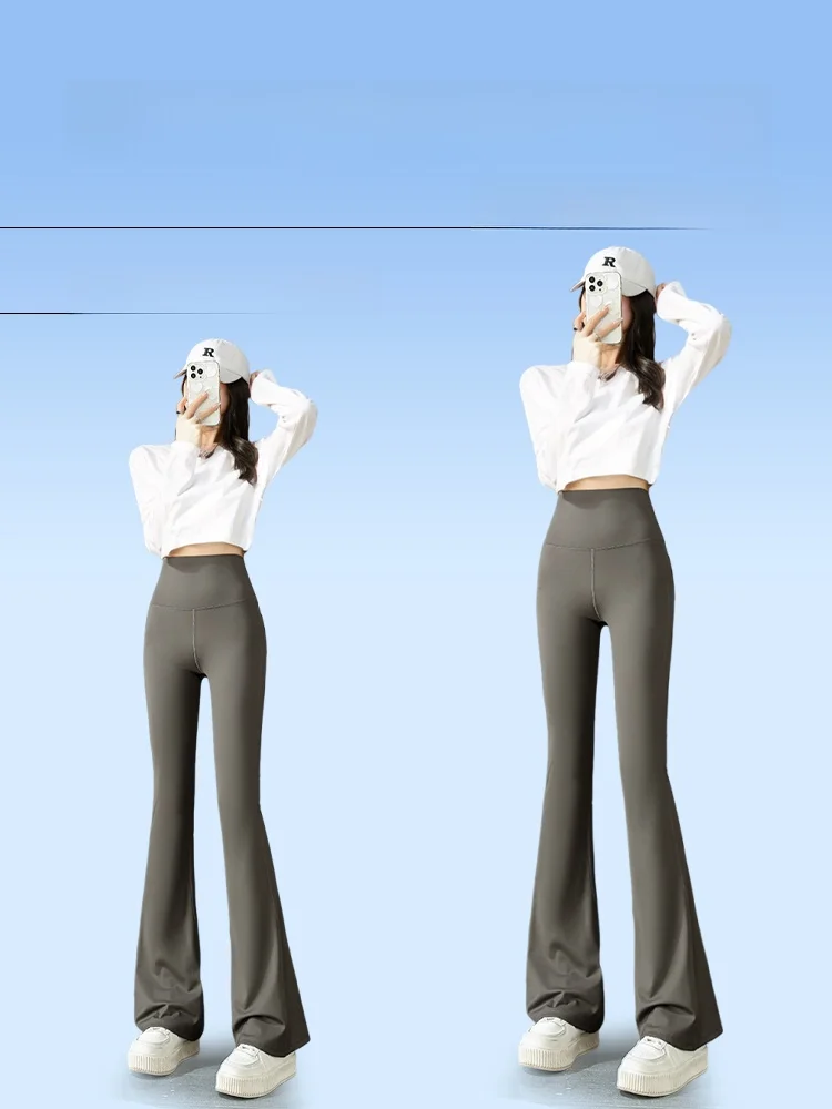 High Waist Yoga Pants Women's Fitn Sports Pants Summer New Sle  Person ket Model Versatile High Waist Abdomen Control