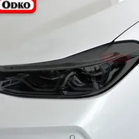 For BMW 6 Series F06 F12 F13 M6 GT G32 2 Pcs Car Headlight Tint Black Protective Film Vinyl Transparent TPU Sticker Accessories