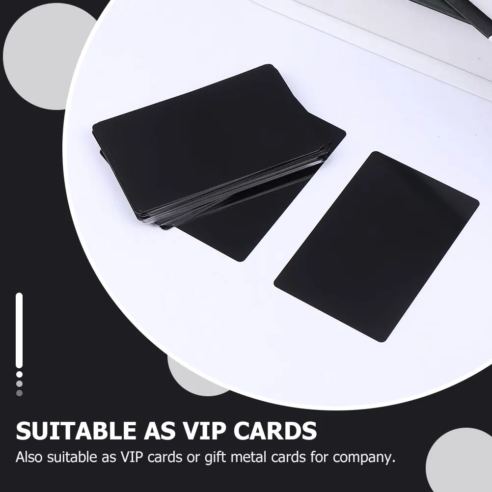 

100pcs Aluminum Metal Business Cards Blank Name Cards Office Tags Sublimation DIY Card Gifts Printing Products