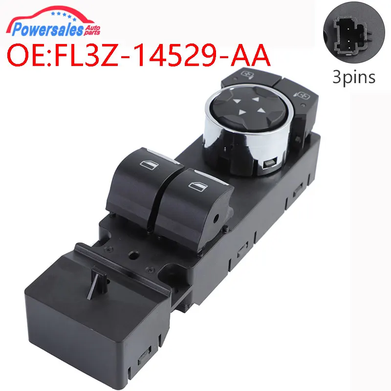 New Left Driver Side Car Power Window Switch Button For Ford Mustang F150 FL3Z-14529-AA FL3Z14529AA DWS2130