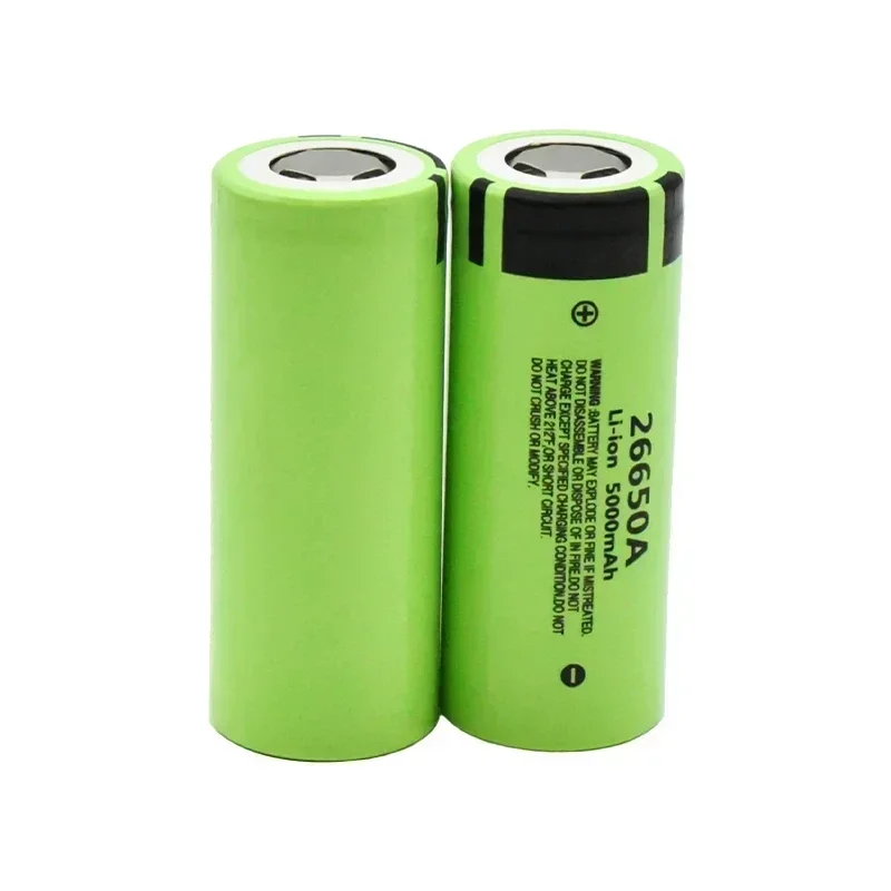 Batteria al litio 26650A 3.7V 5000mah Batteria ricaricabile per torcia a luce forte ad alta capacità