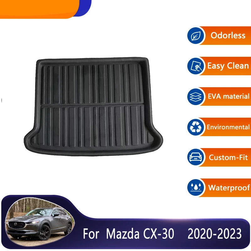 

Car Trunk Pads For Mazda CX-30 2023 Accessories CX-30 CX 30 2020~2023 Storage Pads Trunk Mats Floor Accessories 3D EVA Material