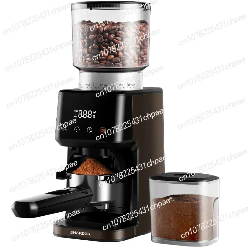 Professional Conical Burr Coffee 51 Grinding 14 Cups Setting Turkish Electric Bean Machine Coffee Grinder Stainless Steel